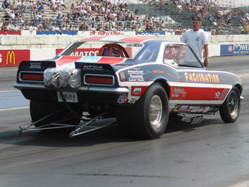 1967 Camaro Alcohol Funny Car at the Track